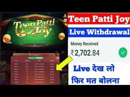 Teen Patti Joy Withdrawal Proof