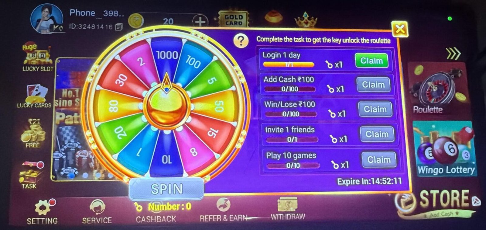 Teen Patti Refer And Earn Task